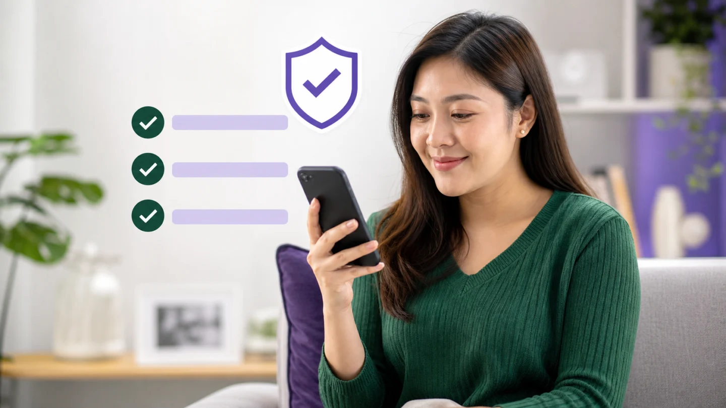 Filipino reader reviewing a secure generic mobile-wallet payment checklist